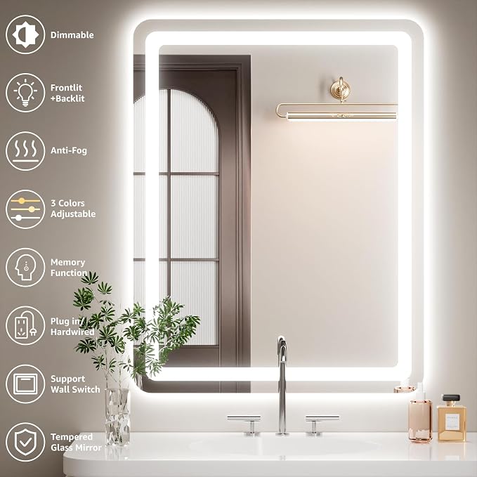 60" x 30" Led Bathroom Mirror - Image 2