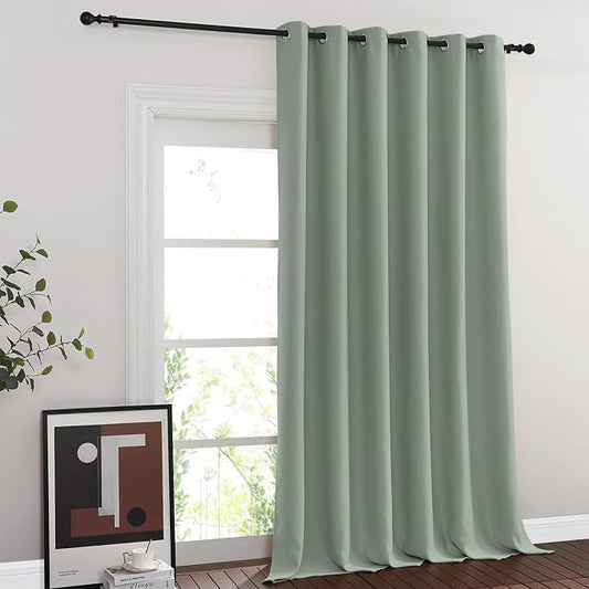 NICETOWN Room Divider Curtain 132 Inches Long, Wide Blackout Sliding Door by NICETOWN