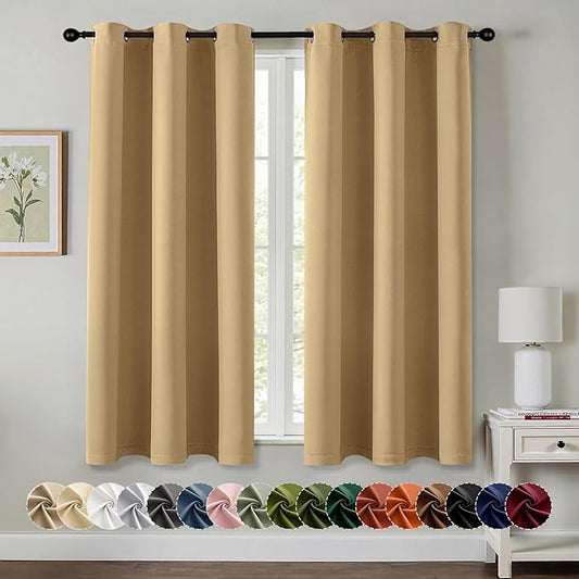 MIULEE Blackout Curtains for Bedroom Living Room 2 Panels, Thermal Insulated by MIULEE
