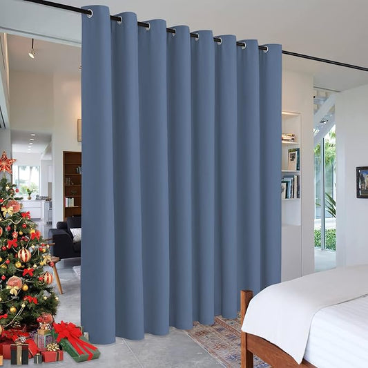 RYB HOME Privacy Room Divider Curtains Blackout Thermal Insulating Soundproof by RYBHOME