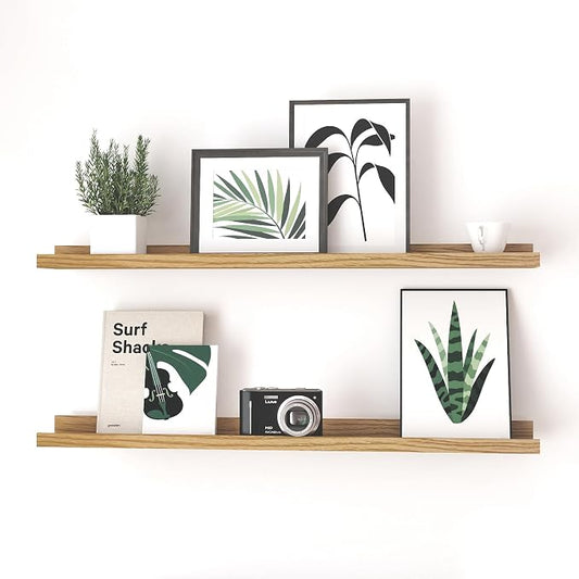 Floating Shelves for Wall Decor, Long Wall Mounted Storage Shelf for Bedroom by Unknown