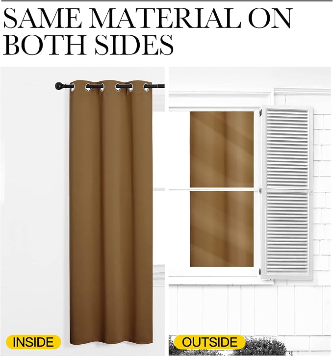NICETOWN Sleek Blackout Curtains 72 inches Length - Image 6