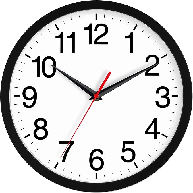 Rohioue 18 Inch Wall Clock, Modern Battery Operated Wall Clocks, Silent Non by RohioueWallClock
