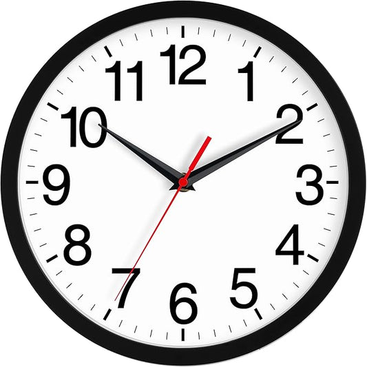Rohioue 18 Inch Wall Clock, Modern Battery Operated Wall Clocks, Silent Non by RohioueWallClock