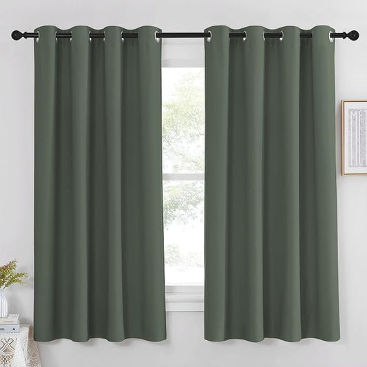 NICETOWN Blackout Curtain 63 inch Length by NICETOWN