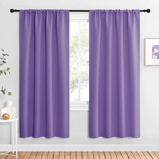 NICETOWN Blackout Curtains for Living Curtains, Lilac Purple, 2 Panels by NICETOWN