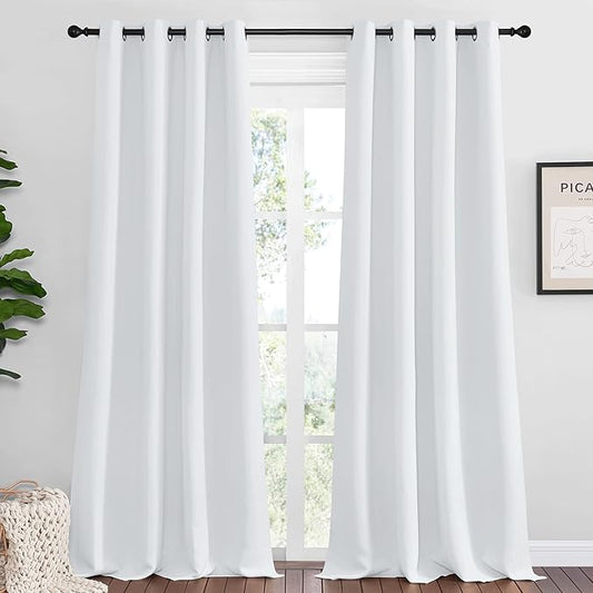 NICETOWN Bedroom Blackout Curtains Panels, 1 Pair, 55 inches by 92 Inch by NICETOWN