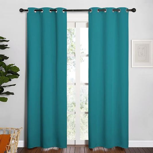 NICETOWN Room Darkening Curtains 84 inch Length 2 Panels, Thermal Insulated by NICETOWN