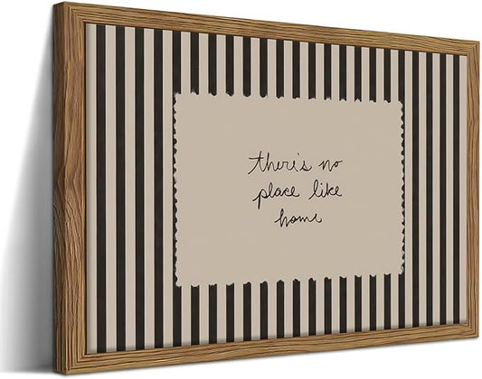Framed Vintage Inspirational Wall Art, Minimalist There is No Place Like Home by Unknown