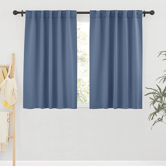 RYB HOME Small Window Curtains Blackout, Privacy Thermal Insulating Drapes by RYBHOME