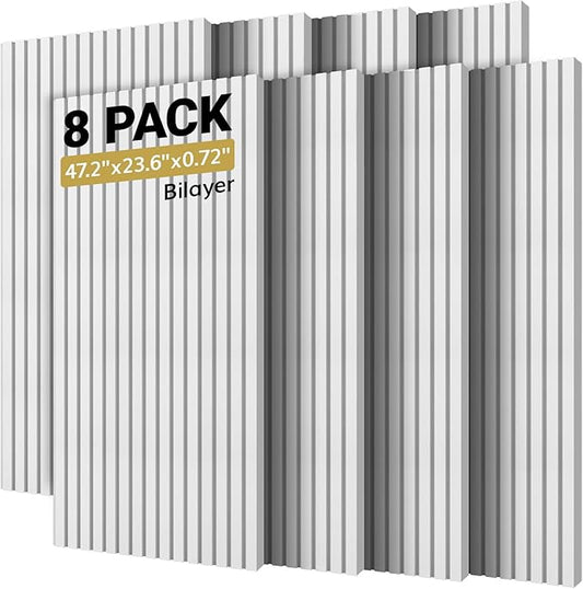 TONOR 8-Pack Bilayer Acoustic Panels Large Self-adhesive, 47.2'' * 23.6'' * by TONOR
