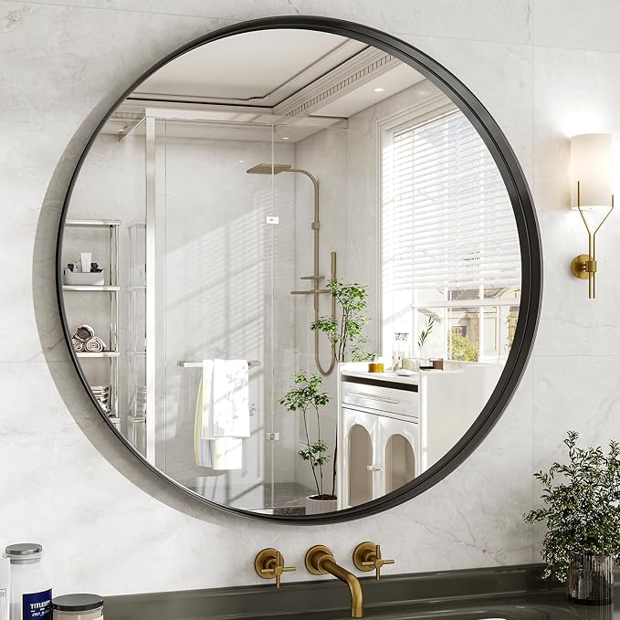 48 Inch Round Bathroom Mirror - Image 2