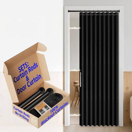AJAZZ Blackout Sliding Door Curtains by AJAZZ
