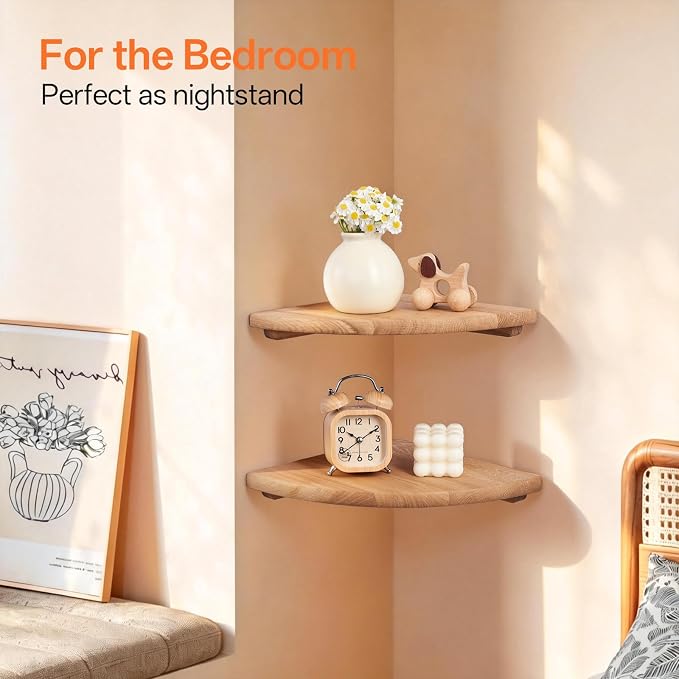 Gieanoo Floating Corner Shelves - Image 4