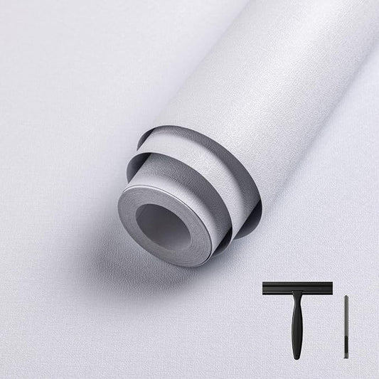 Abyssaly White Wallpaper Peel and Stick 118"X17.7" Contact Paper by Abyssaly