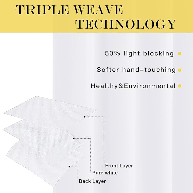 NICETOWN Blackout Curtains & Drapes - Privacy Thermal Efficiency Backdrop Curtains for Bedroom Room Divider Living Room Patio Sliding Glass Door, Wide 80 x Long 144 inch, White, 1 Panel