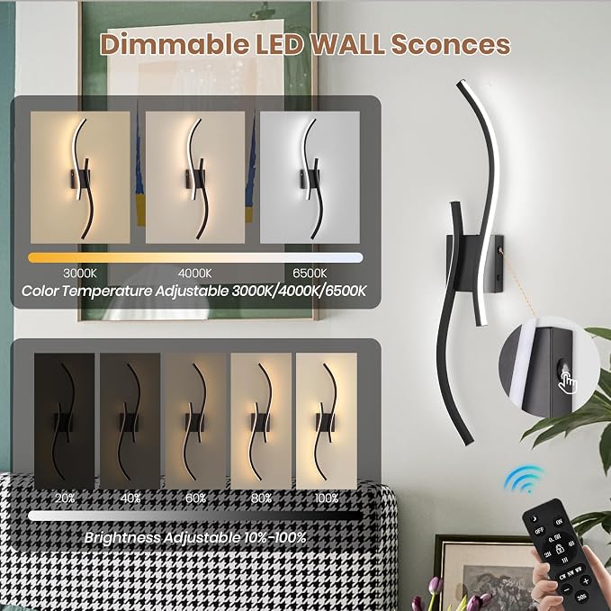 CANEOE Battery Operated Wall Sconces - Image 3