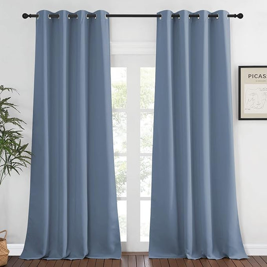 NICETOWN Bedroom Curtain Room Darkening Drapery 102 inches Length by NICETOWN