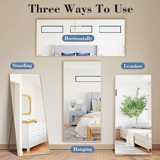 DUMOS 64"x21" Full Length Mirror - Image 6