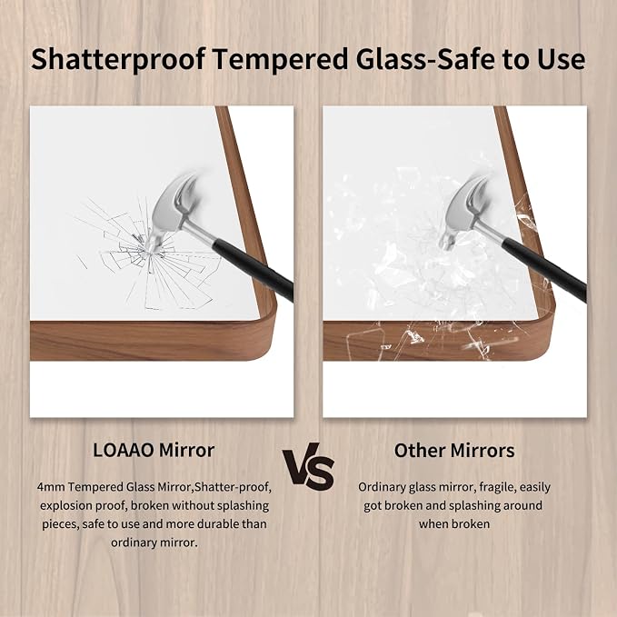 LOAAO 60X30 Inch Bathroom Mirror - Image 7
