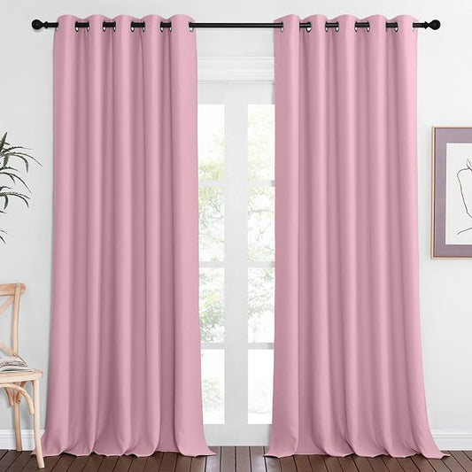 NICETOWN Blackout Curtains 84 Inch Length, Thermal Insulated Curtains by NICETOWN
