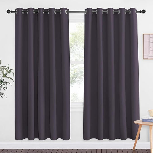 NICETOWN Greyish Purple Blackout Curtains by NICETOWN
