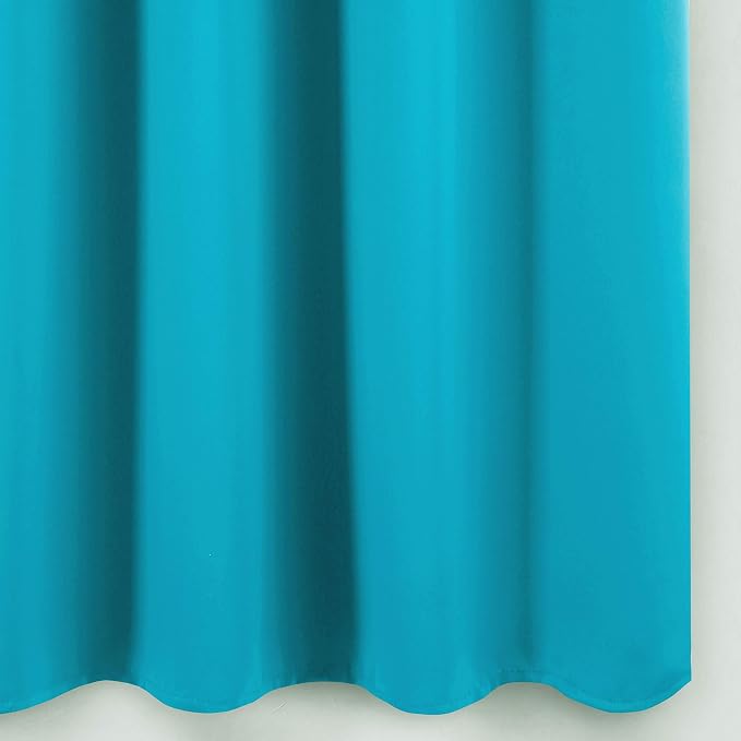 LEMOMO Blackout Curtains 66 x 84 inch/Teal Curtains Set of 2 Panels/Thermal - Image 9