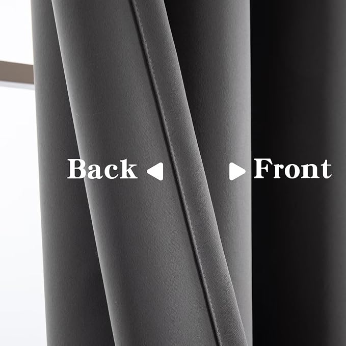 IGEMAEVE Blackout Curtains 108 Inch Length 2 Panels Set, Rod Pocket Energy - Image 4
