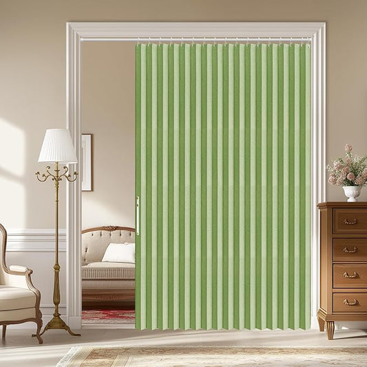 AJAZZ 100% Blackout Magnetic Door Curtain Accordion Door Accordion Doors by AJAZZ