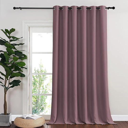 NICETOWN Blackout Sliding Glass Door Curtains, Room Darkening Thermal Insulated by NICETOWN