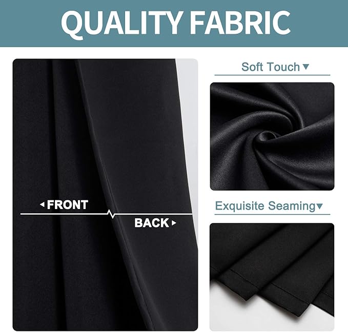 ChrisDowa Blackout Curtains 90 Inches Long - Image 3