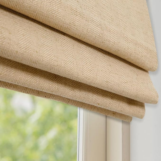 DEJAVU Cordless Linen Roman Shades by DEJAVU