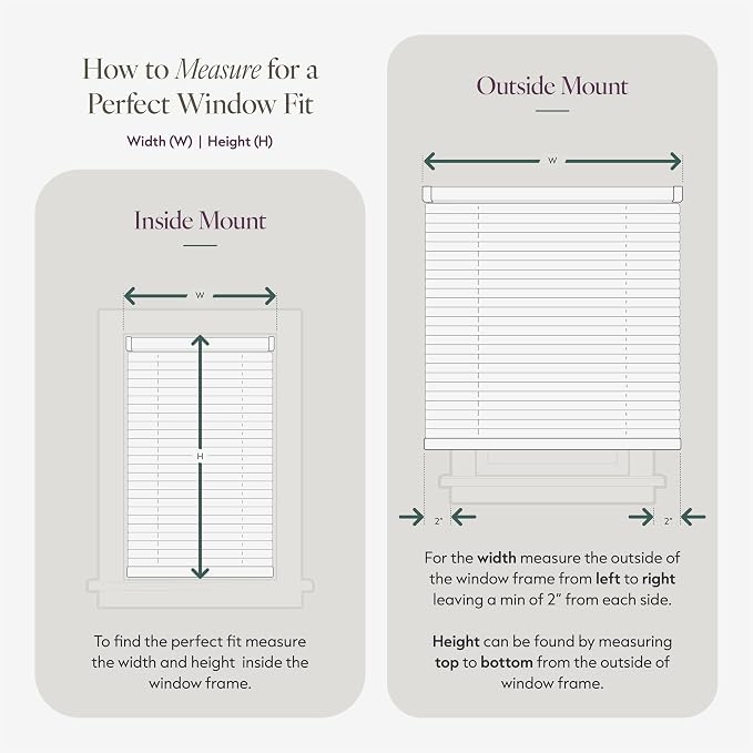 CHICOLOGY Cordless Mini Blinds for Indoor Windows, 25.5" W x 60" H, Light - Image 4