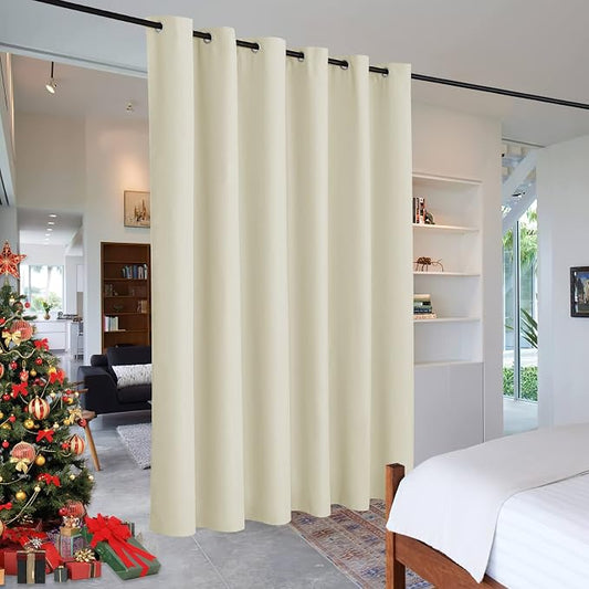 RYB HOME Extra Wide Curtains for Divider Room Separation Soundproof Temporary by RYBHOME