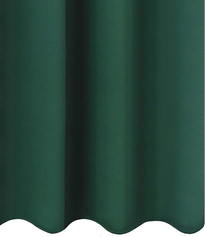 LEMOMO Dark Green Thermal Blackout Curtains/52 x 95 Inch/Set of 2 Panels Room - Image 8