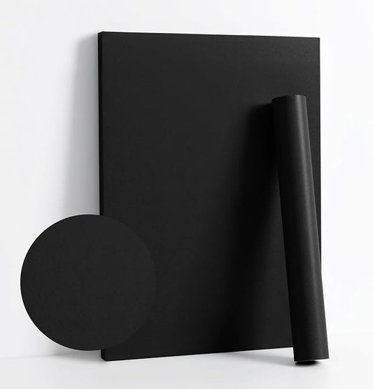 Dimoon 236''x17.7'' Black Peel and Stick Wallpaper Contact Paper Modern Self by DIYYOURMOON