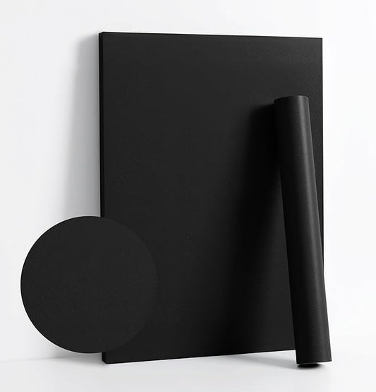 Dimoon 118''x17.7'' Black Peel and Stick Wallpaper Contact Paper Modern Self by DIYYOURMOON