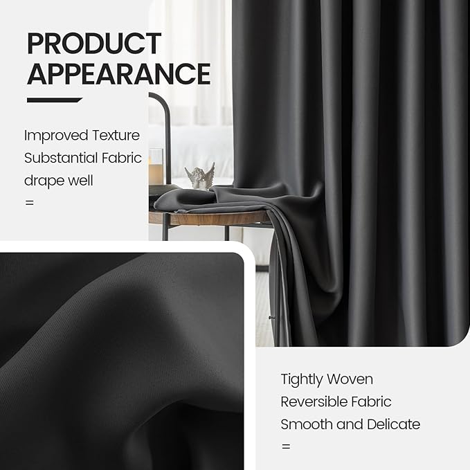 Room Divider Curtains for Ceiling Track System or Rod Blackout Privacy Floor to - Image 4