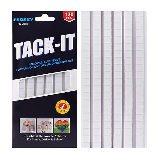 Feosky Adhesive Poster Sticky Tack Putty, Reusable and Removable Adhesive Putty by Feosky