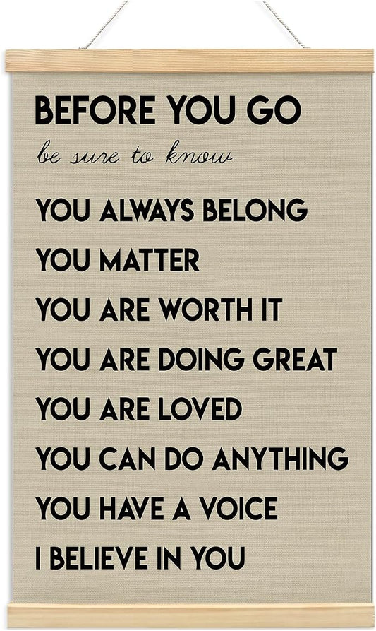 foedor Mental Health Posters, Positive Affirmations Wall Sign Decor Posters by Unknown