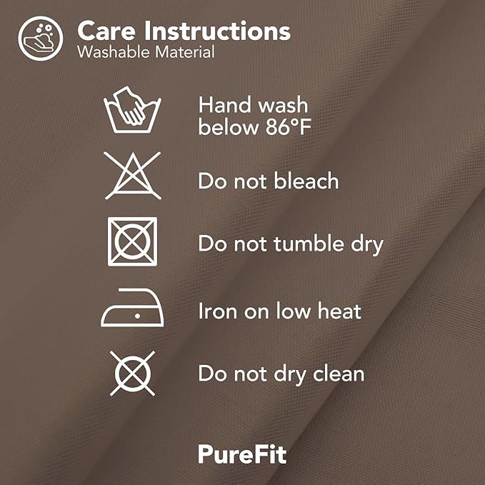 PureFit Outdoor Curtains for Patio Waterproof Weatherproof, UV Resistant Outside Curtains for Gazebo, Front Porch, Pergola, Sun Blocking Privacy Curtain, 100W x 95L inch, 1 Panel, Camel