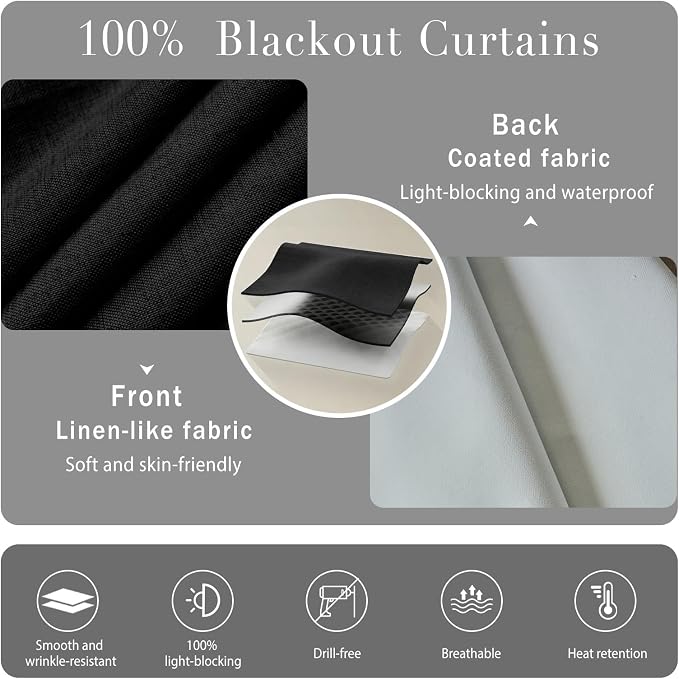 No-Drill 100% Blackout Shade - Image 4