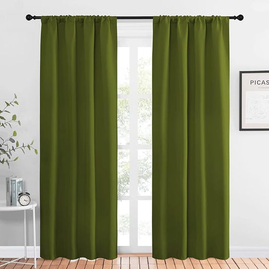 NICETOWN Blackout Curtains for Living Curtains, 1 Pair, 34-inch W x 84-inch L by NICETOWN