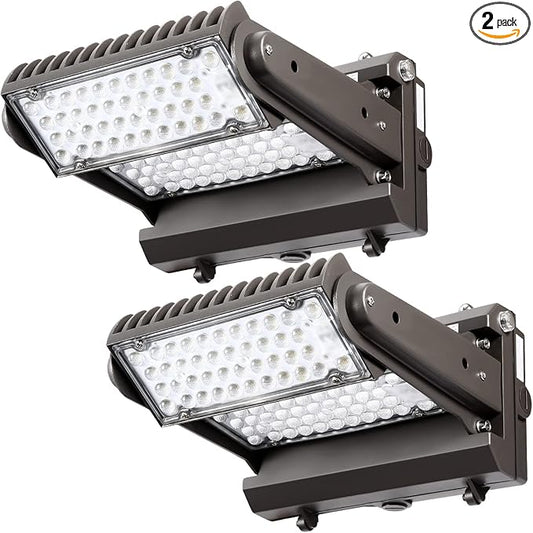 Dusk to Dawn 120W Rotatable LED Wall Pack Light, 5000K 16800LM 600-800W HPS/HID by LEDLightingManufacturer