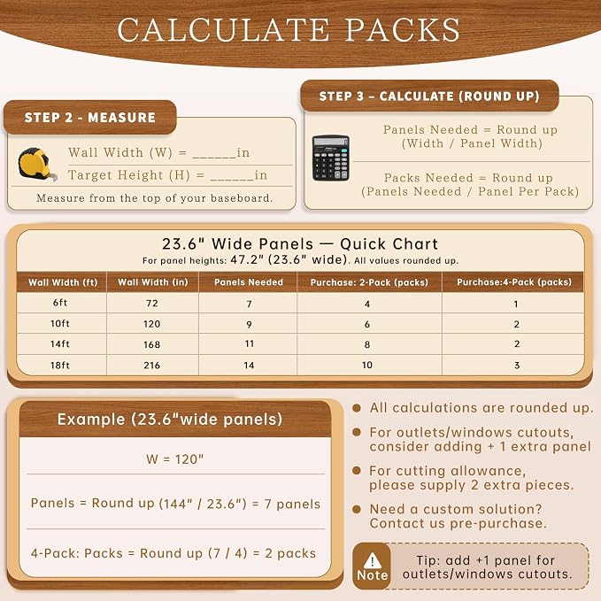 RITOLLO 4 Pack Wood Panels for Wall, 47.2"×23.6"×0.7" Wood Slat Acoustic Panels - Image 6