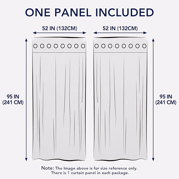 PureFit Outdoor Curtains for Patio Waterproof Weatherproof, UV Resistant Outside Curtains for Gazebo, Front Porch, Pergola, Sun Blocking Privacy Curtain, 52W x 95L inch, 1 Panel, White