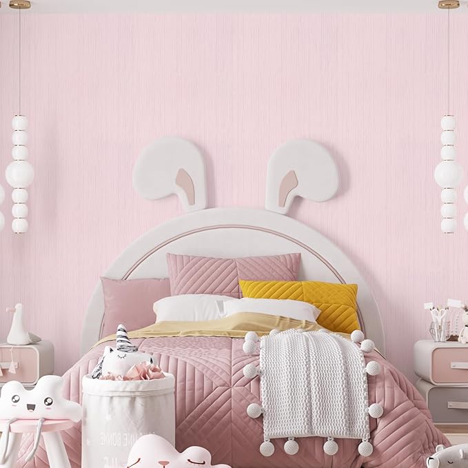 Pink Grasscloth Peel and Stick Wallpaper Texture Contact Paper A Set of 15.7" X - Image 7