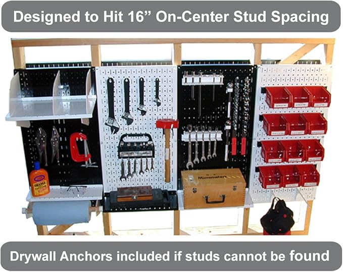 Green Metal Pegboard by Wall Control - Image 9