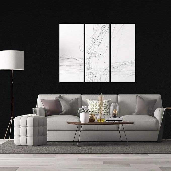 practicalWs 15.7" x393.7" Black Wallpaper Self Adhesive and Removable Peel and - Image 8