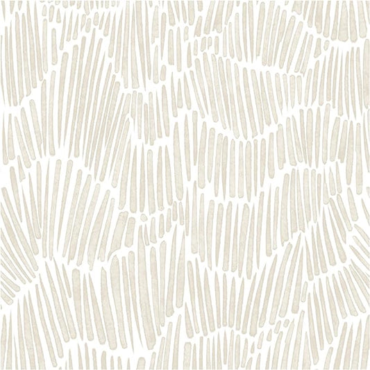 Theper Beige Modern Striped Wallpaper Peel and Stick Boho 17.3"×275" Removable by Theper